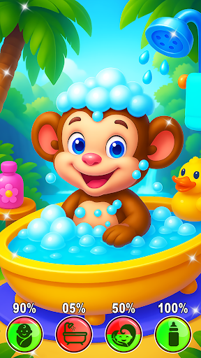 Monkey Baby Care Game ekran görüntüsü
