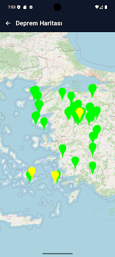 Deprem İZMİR ekran görüntüsü