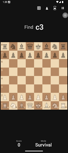 Chessis Coordinate Trainer ekran görüntüsü