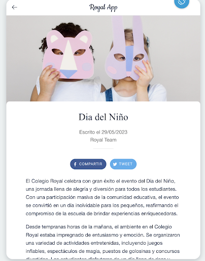 Colegio Royal App ekran görüntüsü