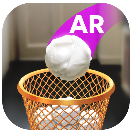 Paper Bin AR: office games