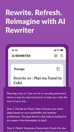 AI Plagiarism Remover-Rewriter ekran görüntüsü