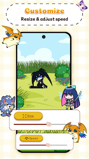 Anime Shimeji Pet Ekranda ekran görüntüsü