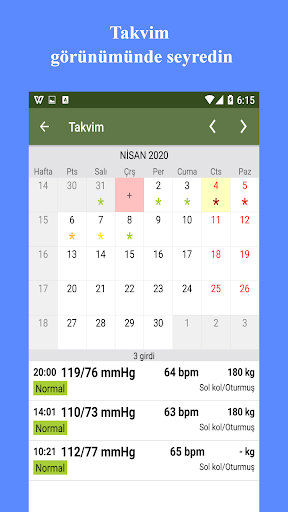 Tansiyon Takipçisi ekran görüntüsü