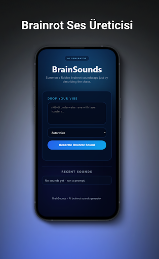 BrainSounds - AI Roblox Maker ekran görüntüsü