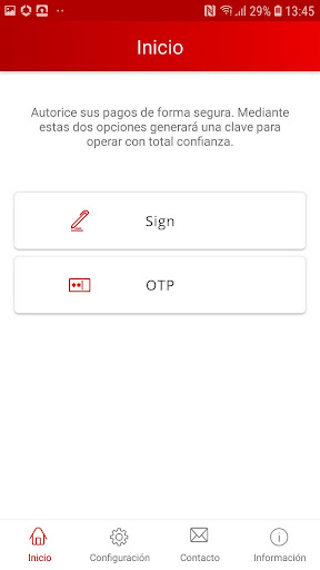 Santander Cash Nexus Sign ekran görüntüsü