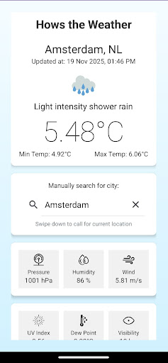 How's the Weather ekran görüntüsü
