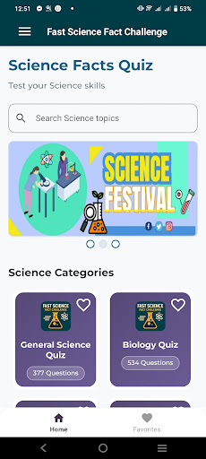 Fast Science Fact Challenge ekran görüntüsü