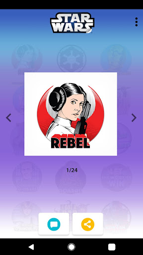 Star Wars Stickers: 40th Anniv ekran görüntüsü