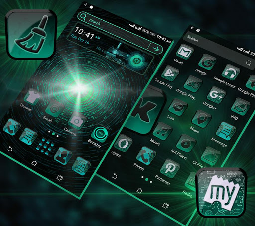 Hi Tech Launcher Theme ekran görüntüsü