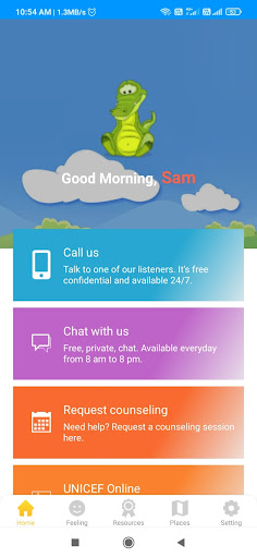 My Child HelpLine ekran görüntüsü