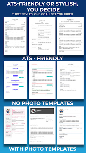 Rezume: AI Resume Builder, CV ekran görüntüsü