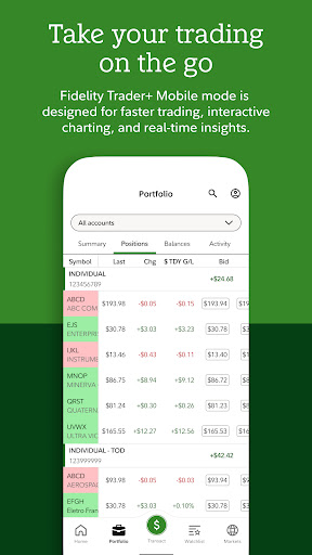 Fidelity Investments ekran görüntüsü
