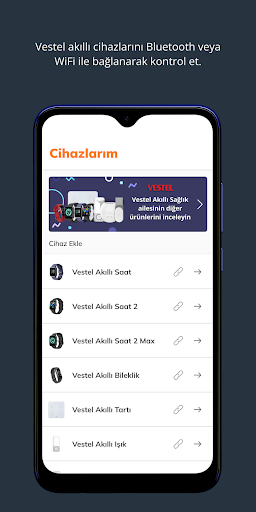 Vestel Akıllı Sağlık ekran görüntüsü