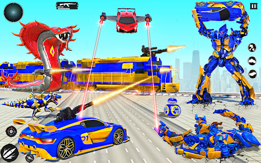 Train Robot Transform Car Game ekran görüntüsü