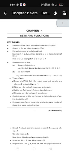 Class 11 Maths NCERT Solutions ekran görüntüsü