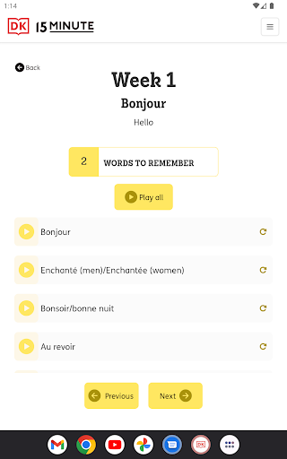 DK 15 Minute Language Course ekran görüntüsü