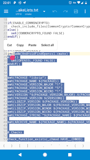 NMM File Manager / Text Edit ekran görüntüsü