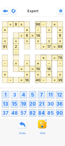 Number CrossMaths ekran görüntüsü