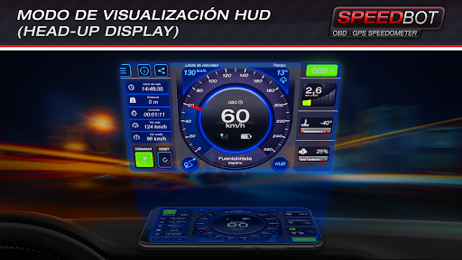 Speedbot. Velocímetro GPS/OBD2 ekran görüntüsü
