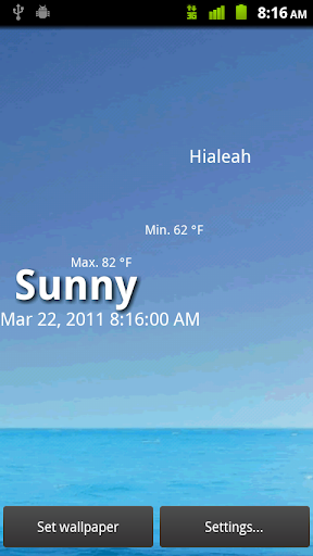Weather Livepaper ekran görüntüsü