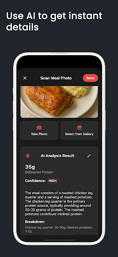 Protein AI Tracker ekran görüntüsü