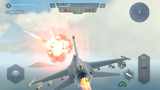 Sky Warriors: Uçak Savaş Oyunu ekran görüntüsü