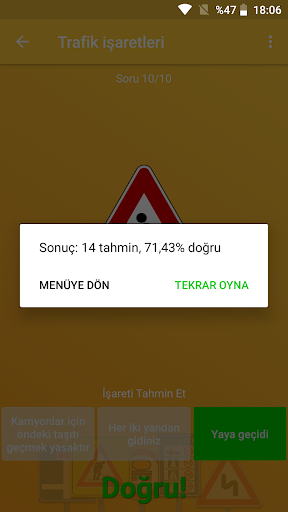 Trafik İşaretleri (Levhaları)  ekran görüntüsü