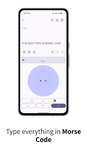 Morse Code Keyboard ekran görüntüsü