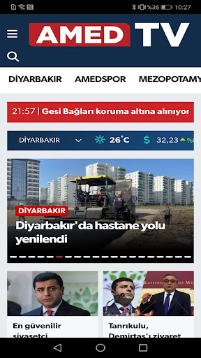 Amed TV ekran görüntüsü