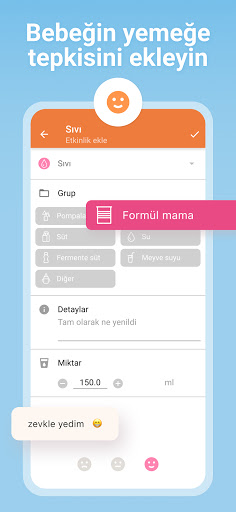 Emzirme, Bebek takibi & bakımı ekran görüntüsü