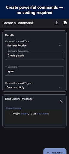 Bot Commander for Discord ekran görüntüsü