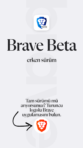 Brave Beta ekran görüntüsü