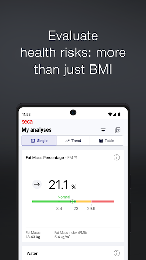 seca myAnalytics ekran görüntüsü