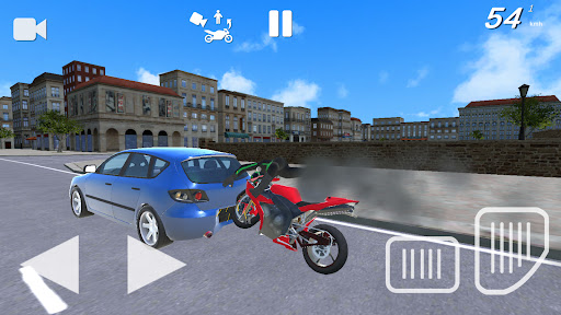 Moto Crash Simulator: Accident ekran görüntüsü