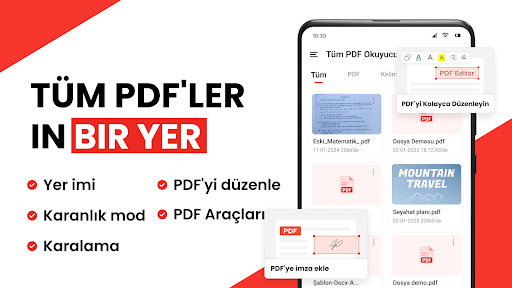 PDF OKUYUCU - PDF'İ GÖRÜNTÜLE ekran görüntüsü