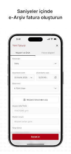 e-Arşiv Fatura Portal ekran görüntüsü