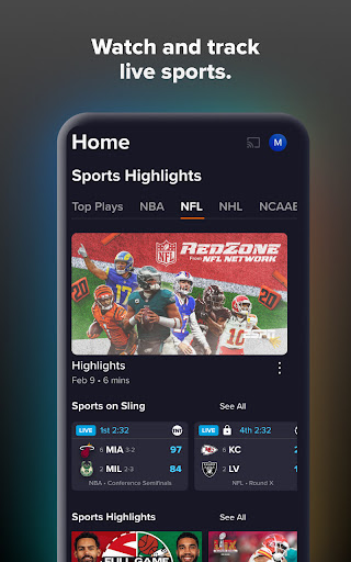 Sling: Live TV + Freestream ekran görüntüsü