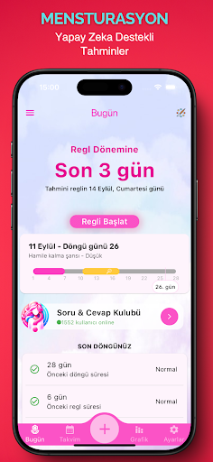 Gün Gün Adet Takvimi & Takibi ekran görüntüsü
