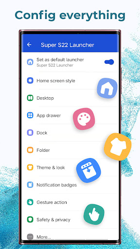 Super S22 Launcher, Galaxy S22 ekran görüntüsü