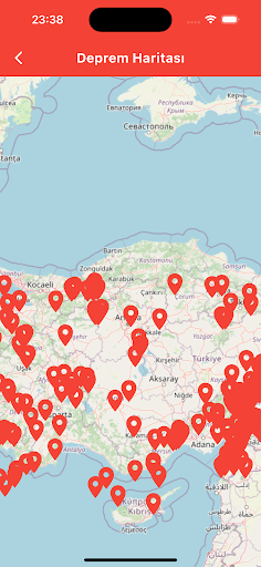Türkiye Depremleri ekran görüntüsü