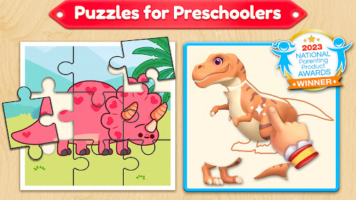 Dino Puzzle Games for Toddlers ekran görüntüsü
