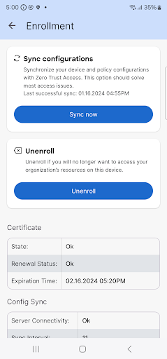 Cisco Zero Trust Access ekran görüntüsü