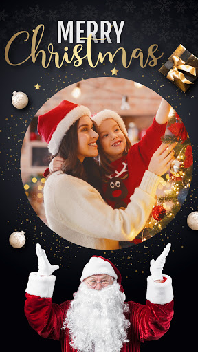 Christmas Photo Frames, Editor ekran görüntüsü