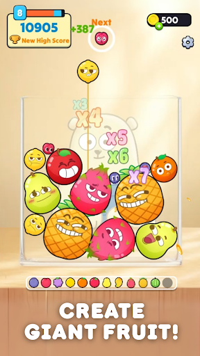 Happy Fruit: Merge Puzzle Game ekran görüntüsü