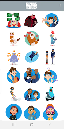 Spies in Disguise Stickers ekran görüntüsü