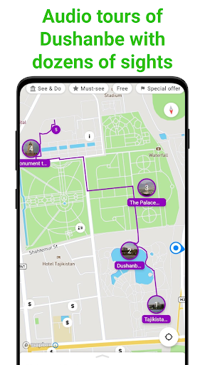 Dushanbe Tour Guide:SmartGuide ekran görüntüsü