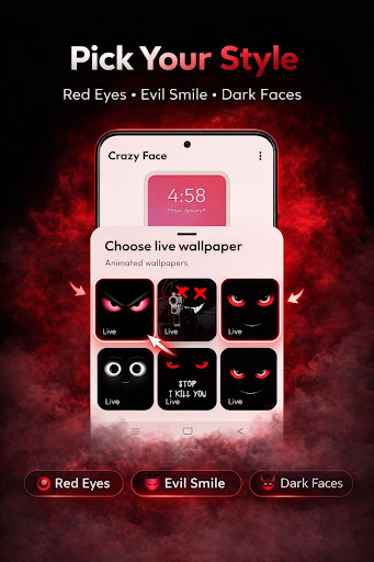 Crazy Face Wallpaper ekran görüntüsü