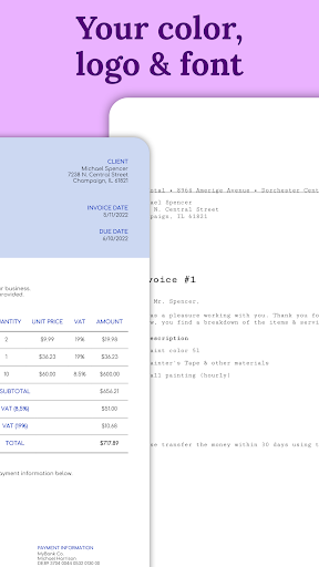 SubTotal - Invoice Maker ekran görüntüsü