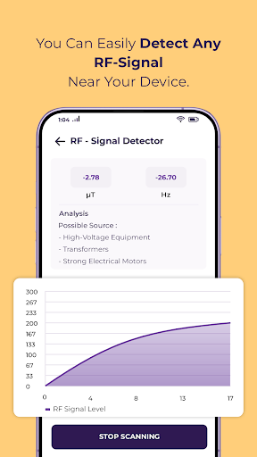RF Signal Tracker & Detector ekran görüntüsü